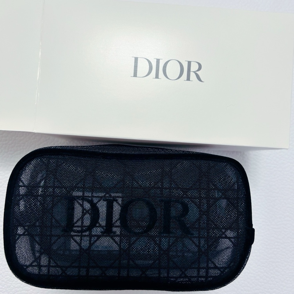 Dior Mesh Black Trousse Pouch